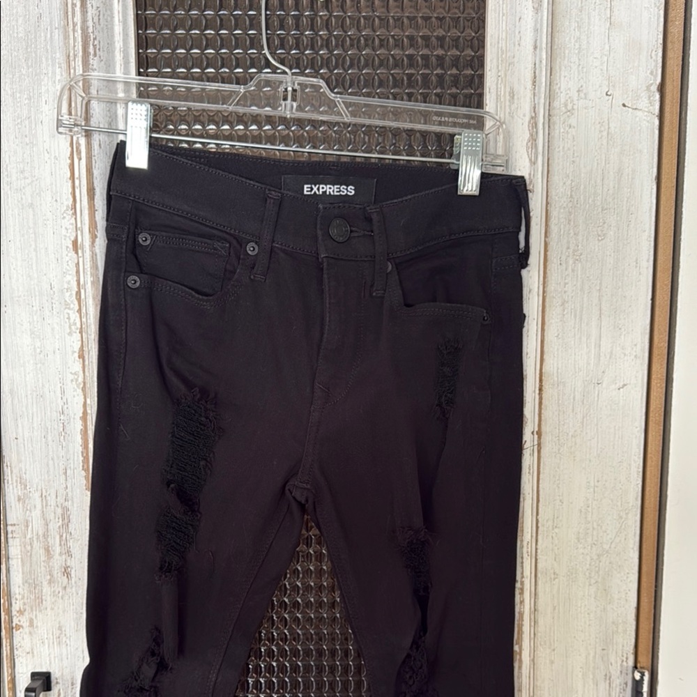 Express Black Skinny Jeans Sleek Style